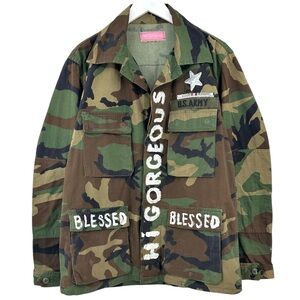 Vintage Camouflage Army Jacket